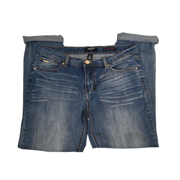 Nine West Womens 8 Alec Slim Boyfriend Ankle Jeans - Picture 4 of 11